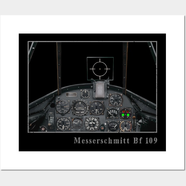 Cockpit Instruments BF-109 fighter aircraft WW2 Wall Art by Jose Luiz Filho